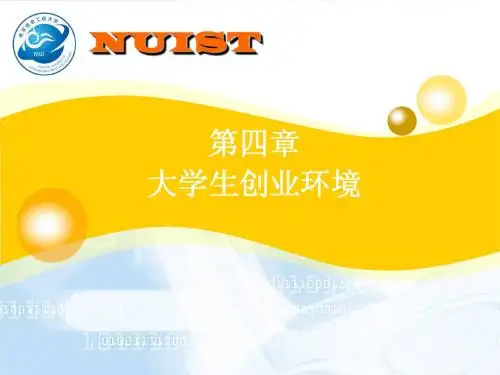 第四章 大学生创业环境