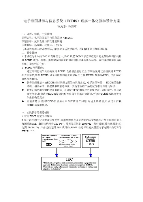 电子海图显示与信息系统理实教学方案