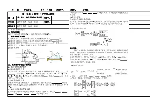化学必修2第四章  海带中提碘  从海水中提取溴