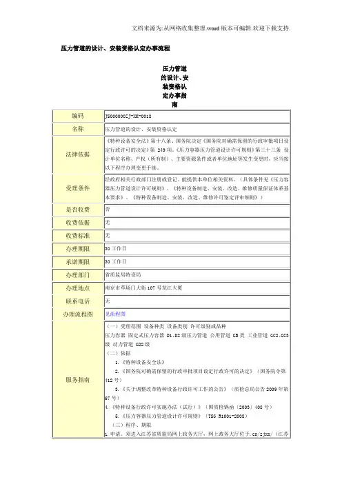 省质检局特设局办事流程
