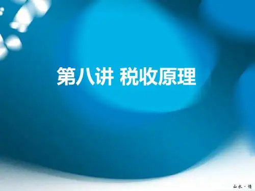 第八章 财政学