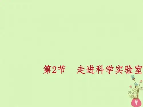 1.2 走进科学实验室练习课件
