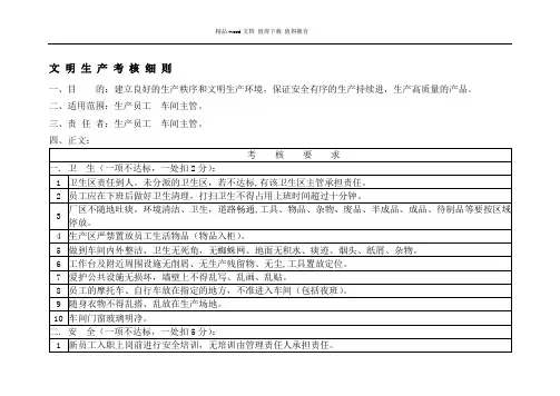 04文明生产考核细则