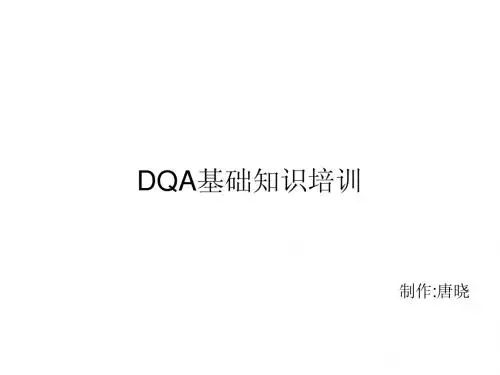 车载DQA培训