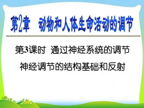 高中生物必修三第2章动物和人体生命活动的调节