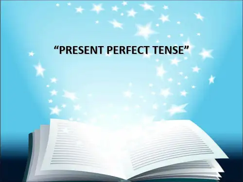 小学一年级英语 PRESENT PERFECT TENSE (2)