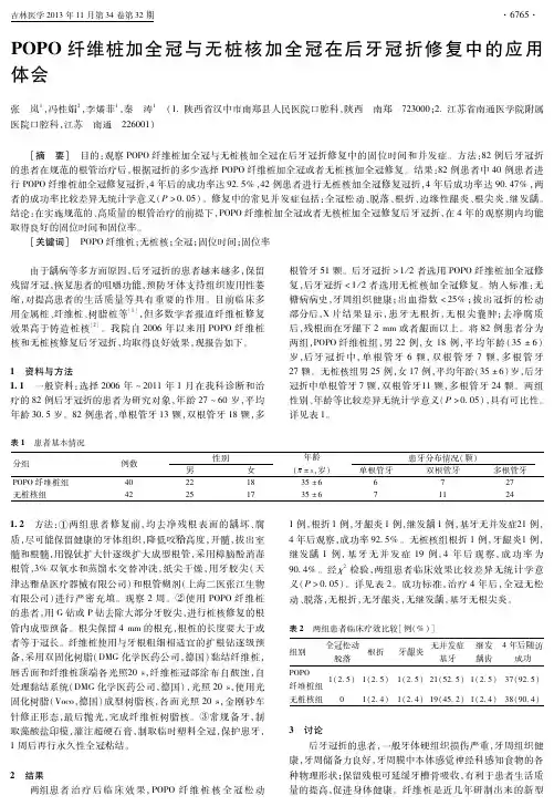 纤维桩