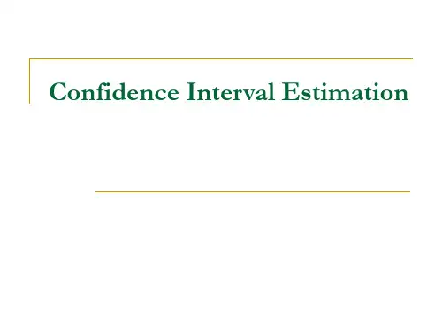 Confidence-Interval-Estimation