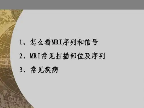 怎么看MRI片