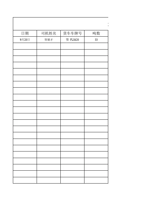 运费结算