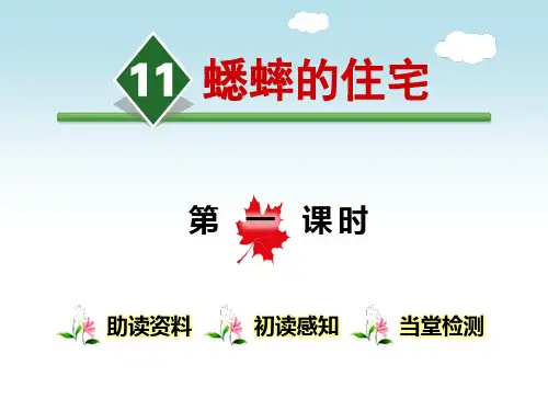 《蟋蟀的住宅》第一课时ppt课件