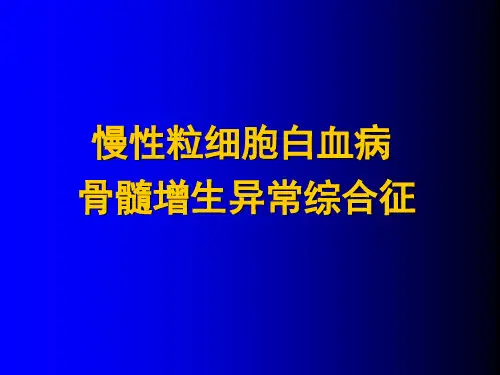 慢性粒细胞白血病PPT