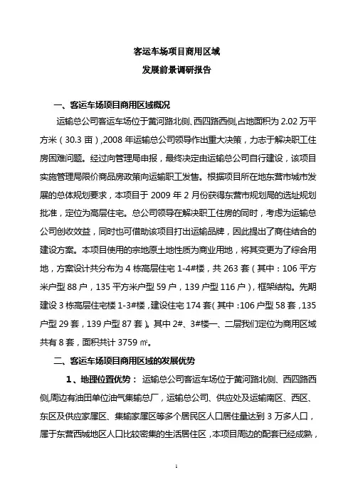 客运车场商业区域用地发展前景调研报告