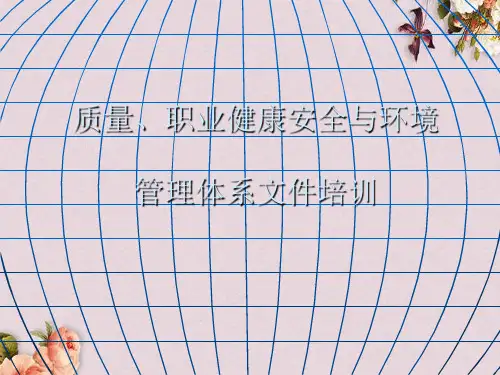质量、职业健康安全与环境管理体系文件培训(PPT 44页)