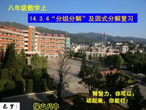 14.3.4分组分解及因式分解复习