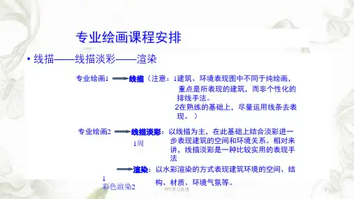 建筑手绘线描ppt课件
