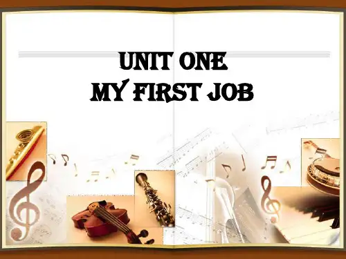 Unit 1 My First job part2 reading