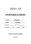 水处理实验技术实验报告