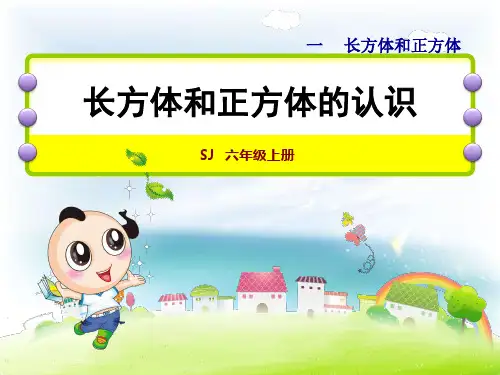 苏教版小学数学六年级上册课件:第1课时 长方体和正方体的认识