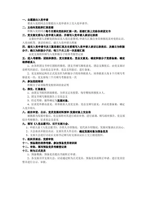 入党流程