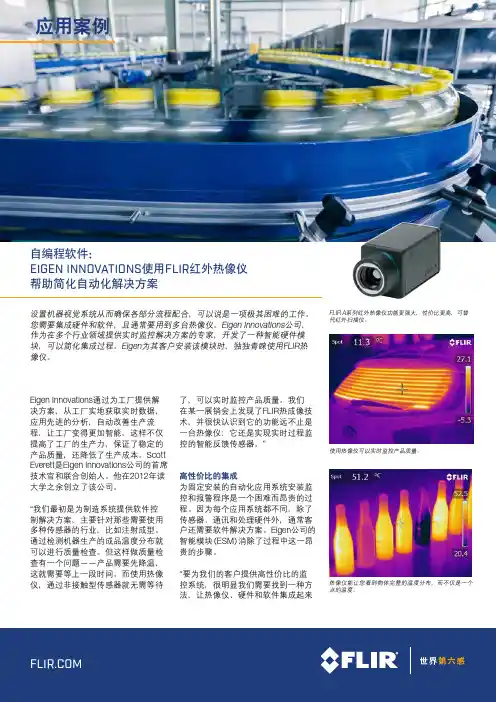 自编程软件：EIGEN INNOVATIONS使用FLIR红外热像仪帮助简化自动化解决方案 FLIR菲力尔
