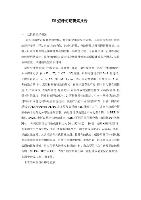 ES短纤初期研究报告