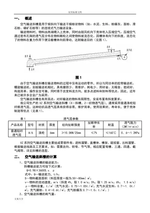 空气输送斜槽使用总汇编