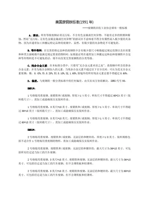 进口废钢铁标准.doc
