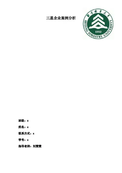 三星企业案例分析