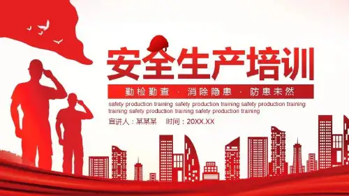 企业安全生产培训PPT模板