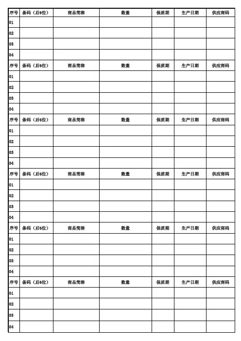 超市商品保质期管理标签