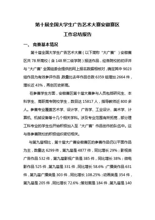 全国大学生广告艺术大赛安徽赛区