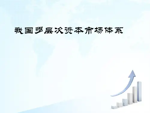我国多层次资本市场体系.