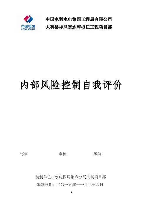 内部风险控制自我评价