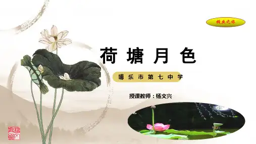 人教版高中语文必修二《荷塘月色》优质PPT