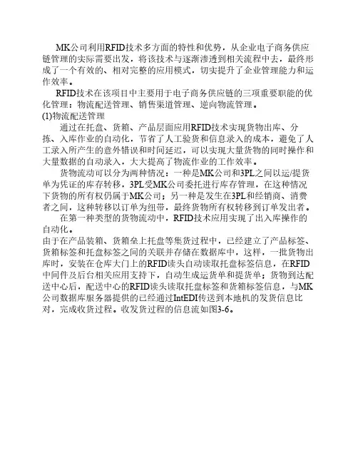 电子商务供应链RFID应用案例