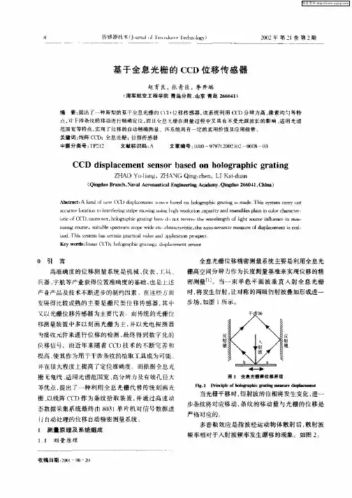 基于全息光栅的CCD位移传感器