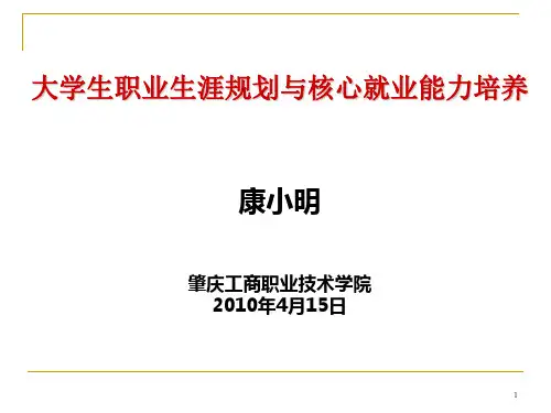 大学生职业生涯规划与核心就业能力培养