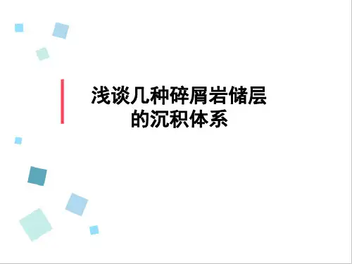 浅谈几种碎屑岩储层的沉积体系