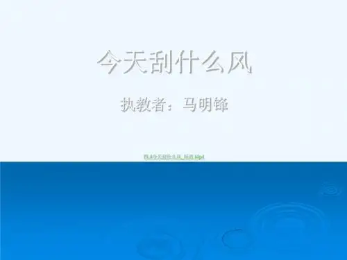 《今天刮什么风》