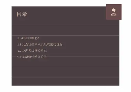 龙湖组织架构及管控模式分析(20200802105743)