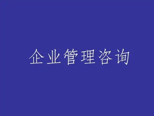 企业管理咨询