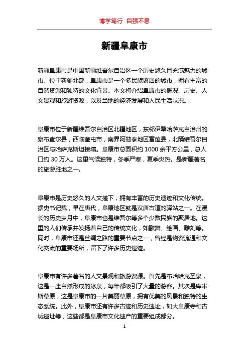 新疆阜康市
