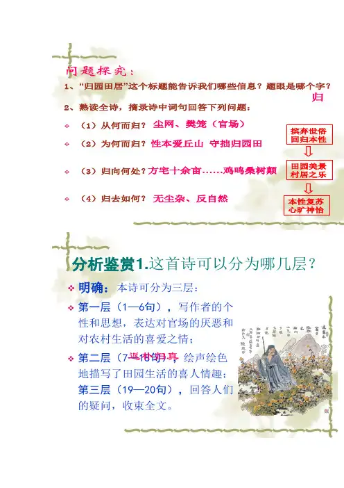 归园田居其一PPT附件