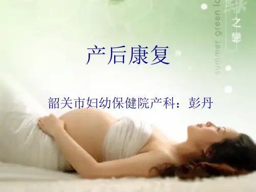 产后盆底肌康复