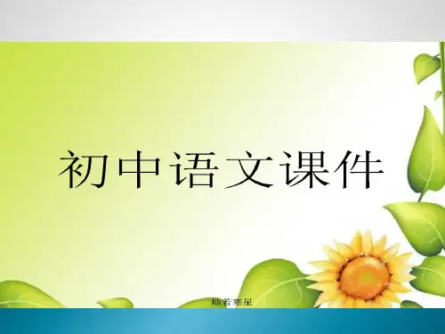 人教版九上语文九年级语文上册第三单元复习课件--李浦