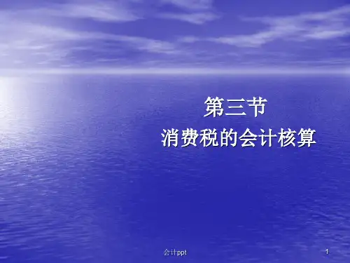 《消费税的会计核算》PPT课件
