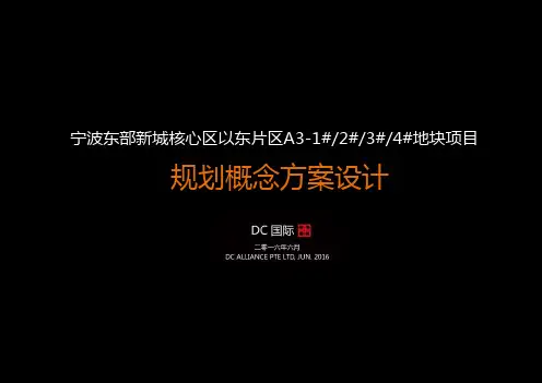 DC国际-宁波东部新城核心区以东片区A3-1#2#3#4#地块项目概念规划设计