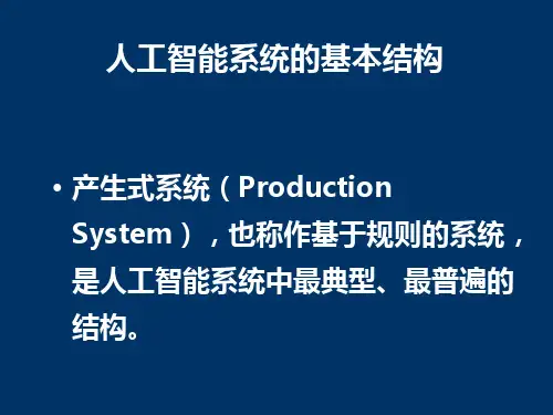 (最新)人工智能系统的基本结构