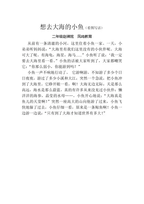 二年级看图作文